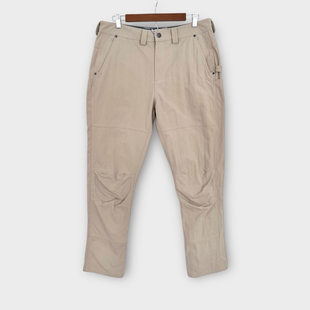 Flylow Men's Trailworks Workwear‎ Canvas Pants in Khaki